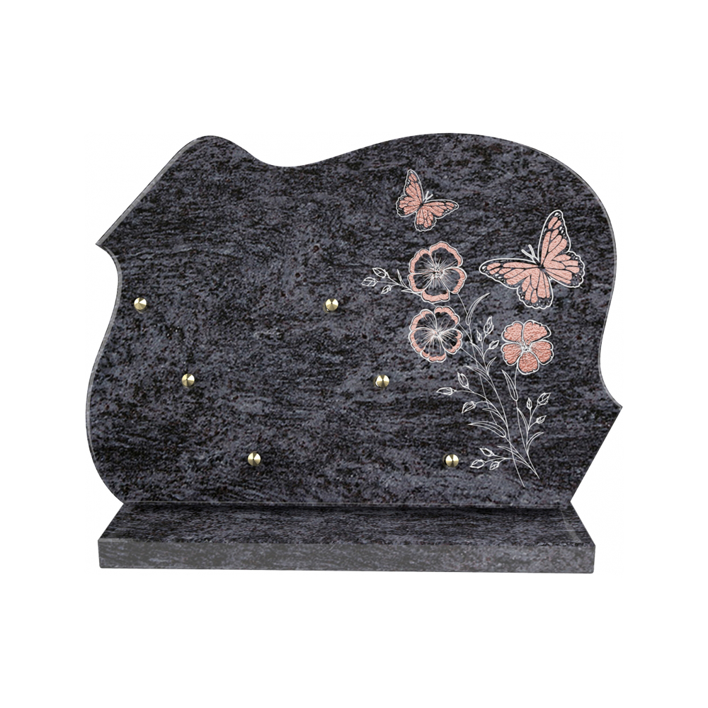 Plaque funéraire ART NOUVEAU – Plaques Funéraires Créations® – vue complémentaire