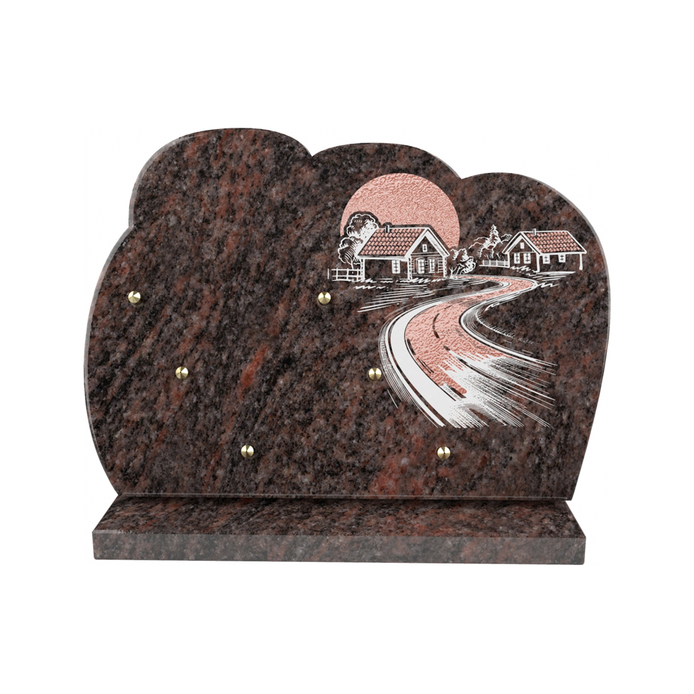 Plaque funéraire ART NOUVEAU – Plaques Funéraires Créations® – vue complémentaire