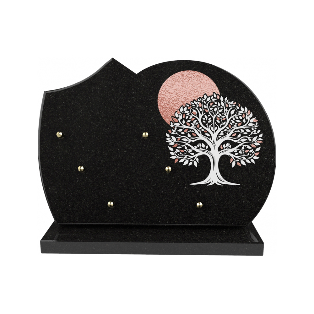 Plaque funéraire ART NOUVEAU – Plaques Funéraires Créations® – vue complémentaire