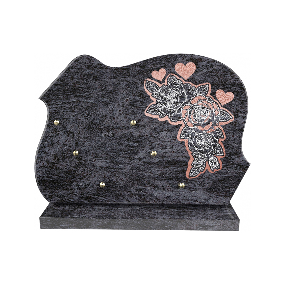 Plaque funéraire ART NOUVEAU – Plaques Funéraires Créations® – vue complémentaire