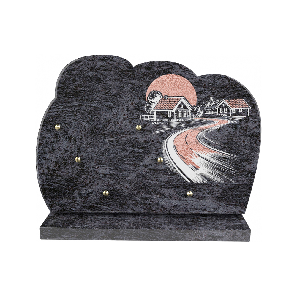 Plaque funéraire ART NOUVEAU – Plaques Funéraires Créations® – vue complémentaire