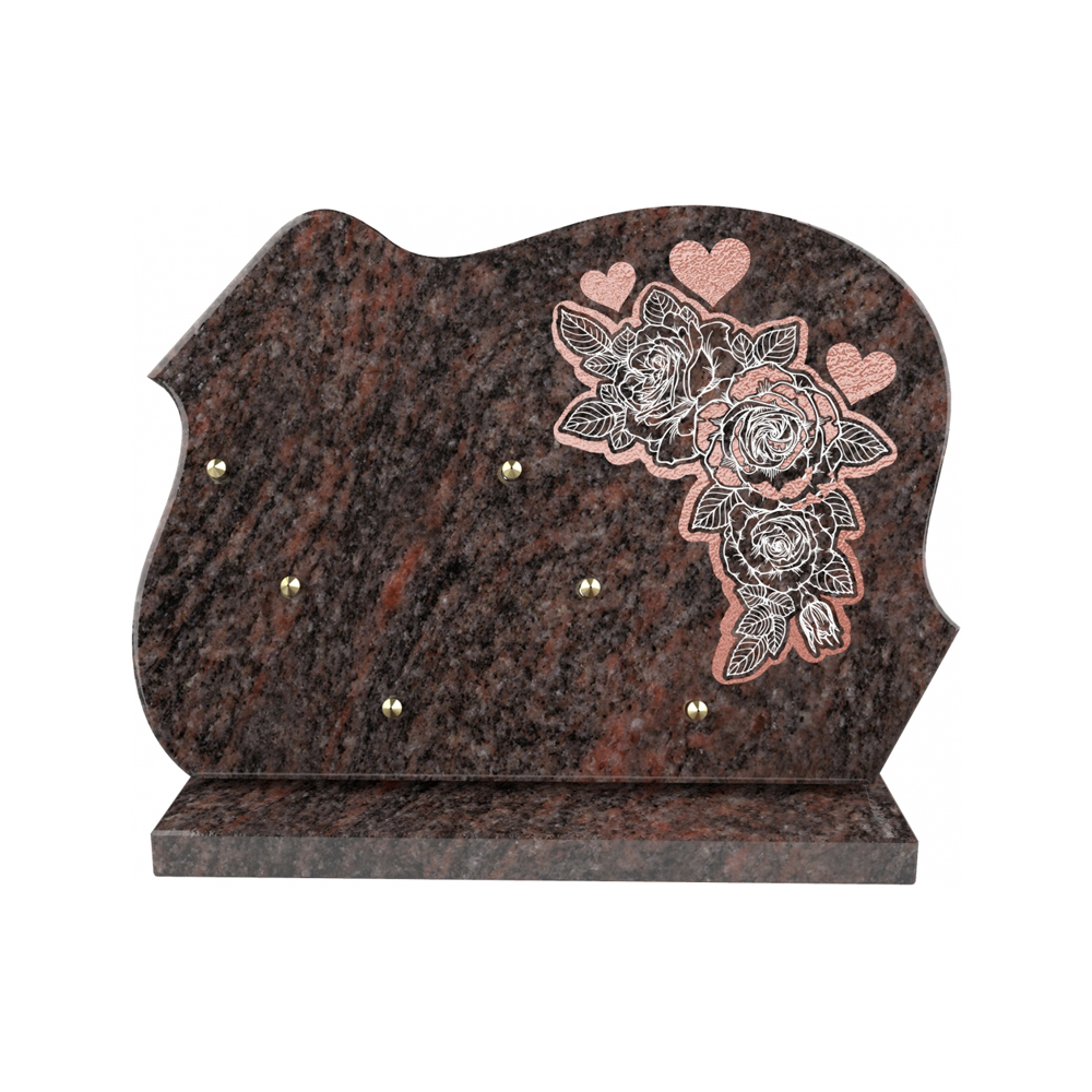 Plaque funéraire ART NOUVEAU – Plaques Funéraires Créations® – vue complémentaire