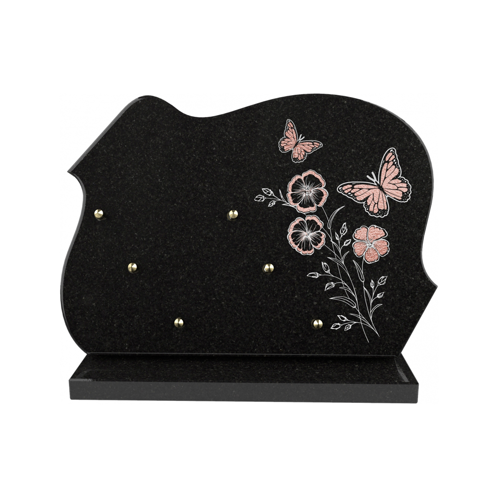 Plaque funéraire ART NOUVEAU – Plaques Funéraires Créations® – vue complémentaire