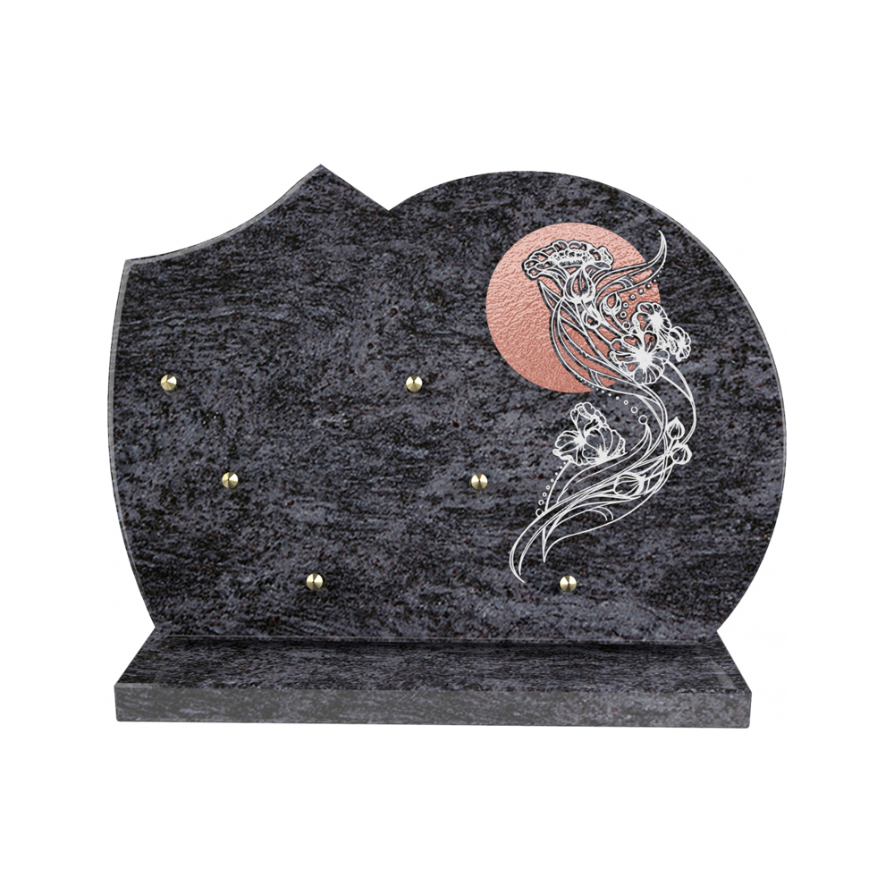 Plaque funéraire ART NOUVEAU – Plaques Funéraires Créations® – vue complémentaire