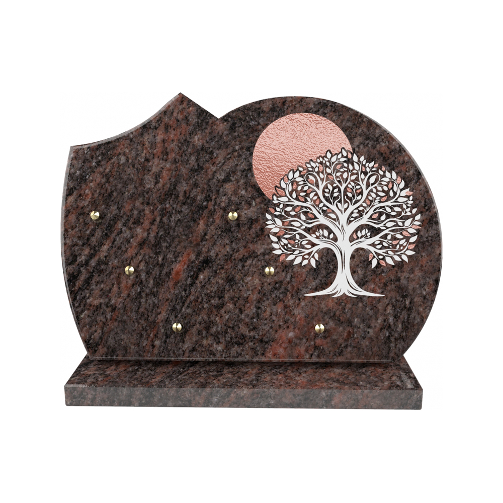 Plaque funéraire ART NOUVEAU – Plaques Funéraires Créations® – vue complémentaire