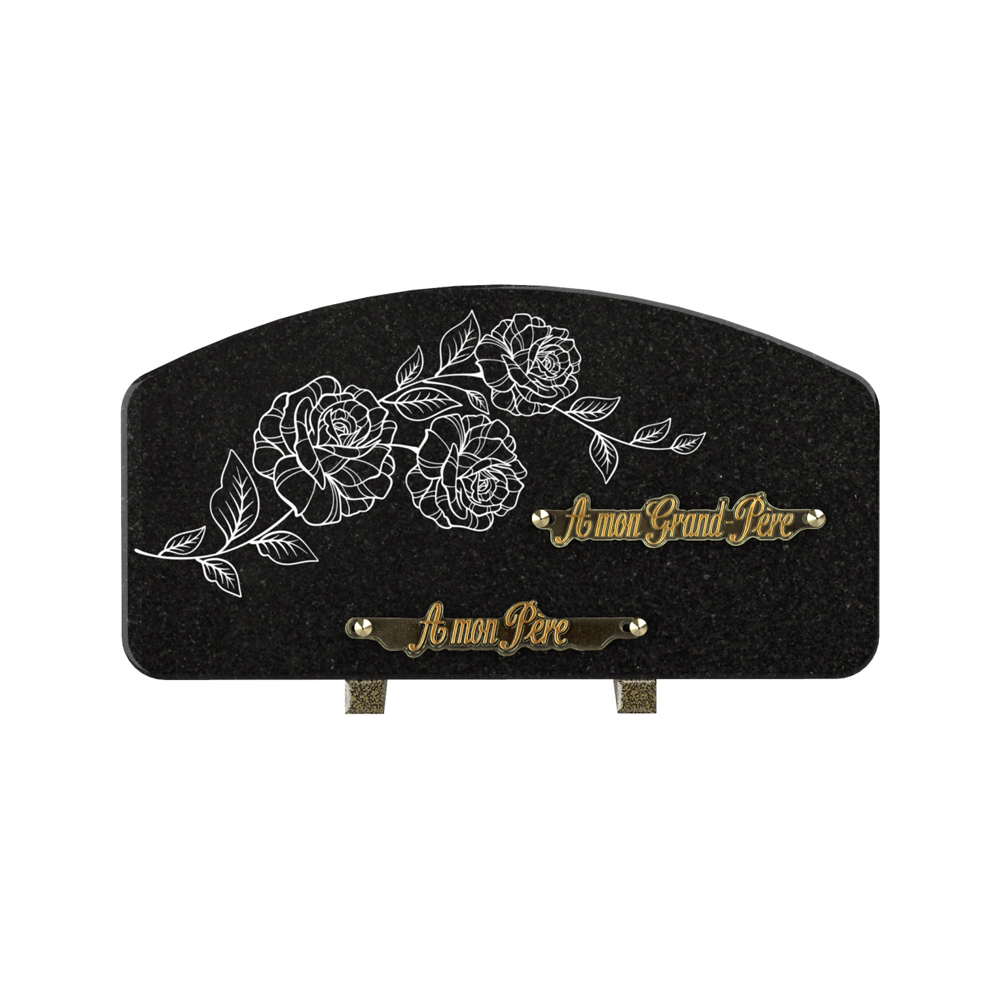 Plaque funéraire RÉCIF – Plaques Funéraires Créations® – vue complémentaire