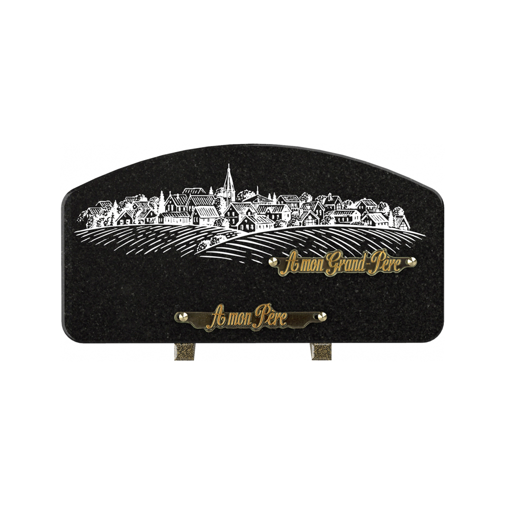 Plaque funéraire RÉCIF – Plaques Funéraires Créations® – vue complémentaire