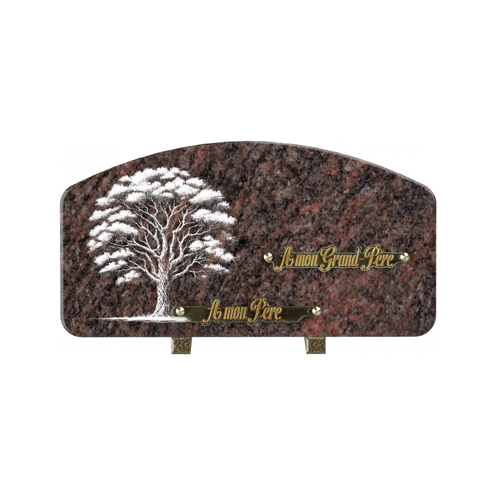 Plaque funéraire RÉCIF – Plaques Funéraires Créations® – vue complémentaire
