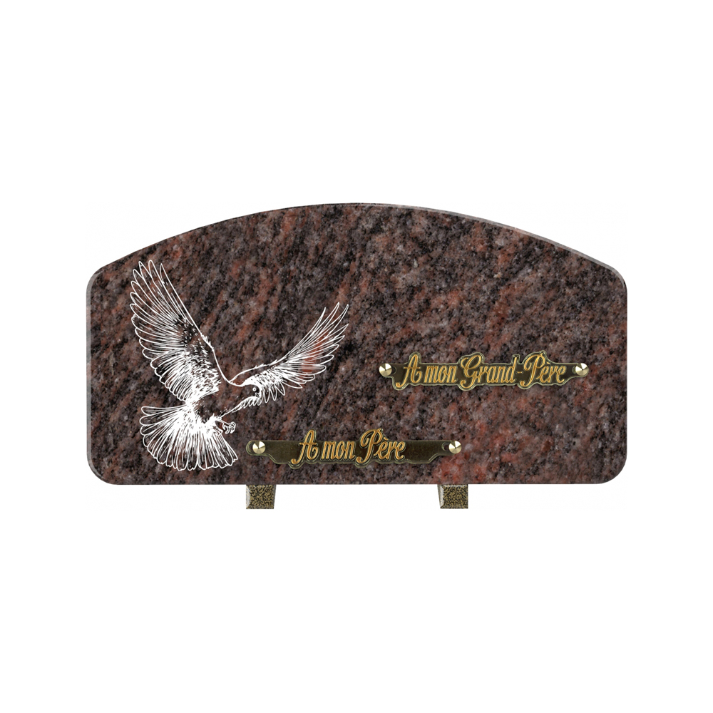 Plaque funéraire RÉCIF – Plaques Funéraires Créations® – vue complémentaire