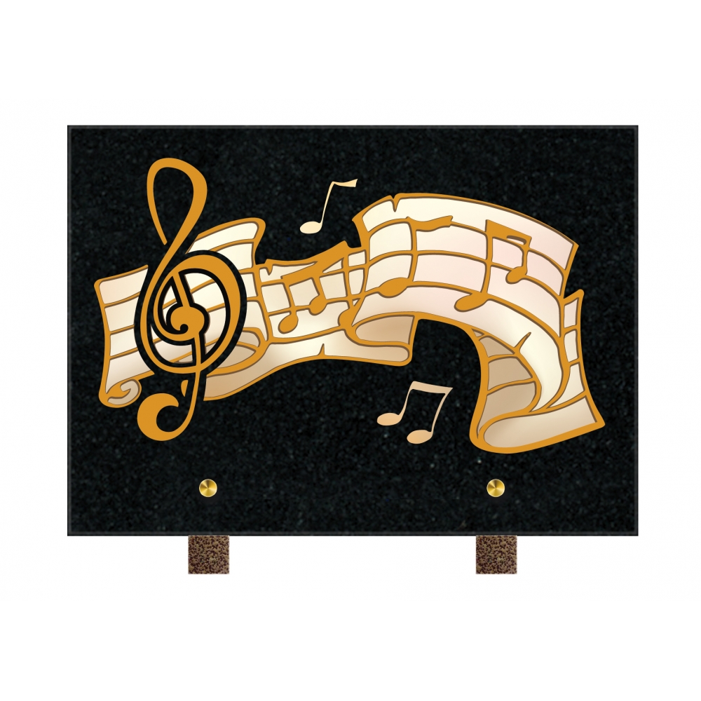 Plaque funéraire PASTEL à THÈME – Plaques Funéraires Créations® – vue complémentaire