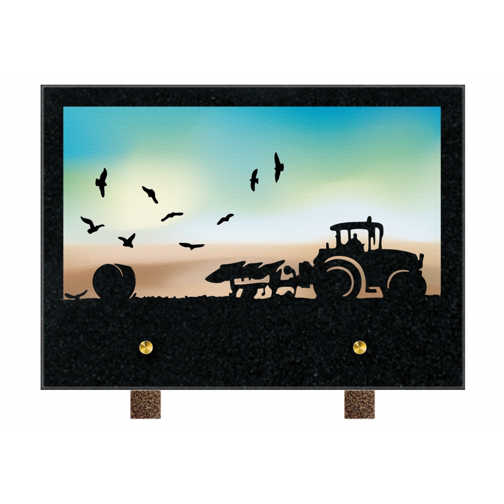 Plaque funéraire PASTEL à THÈME – Plaques Funéraires Créations®