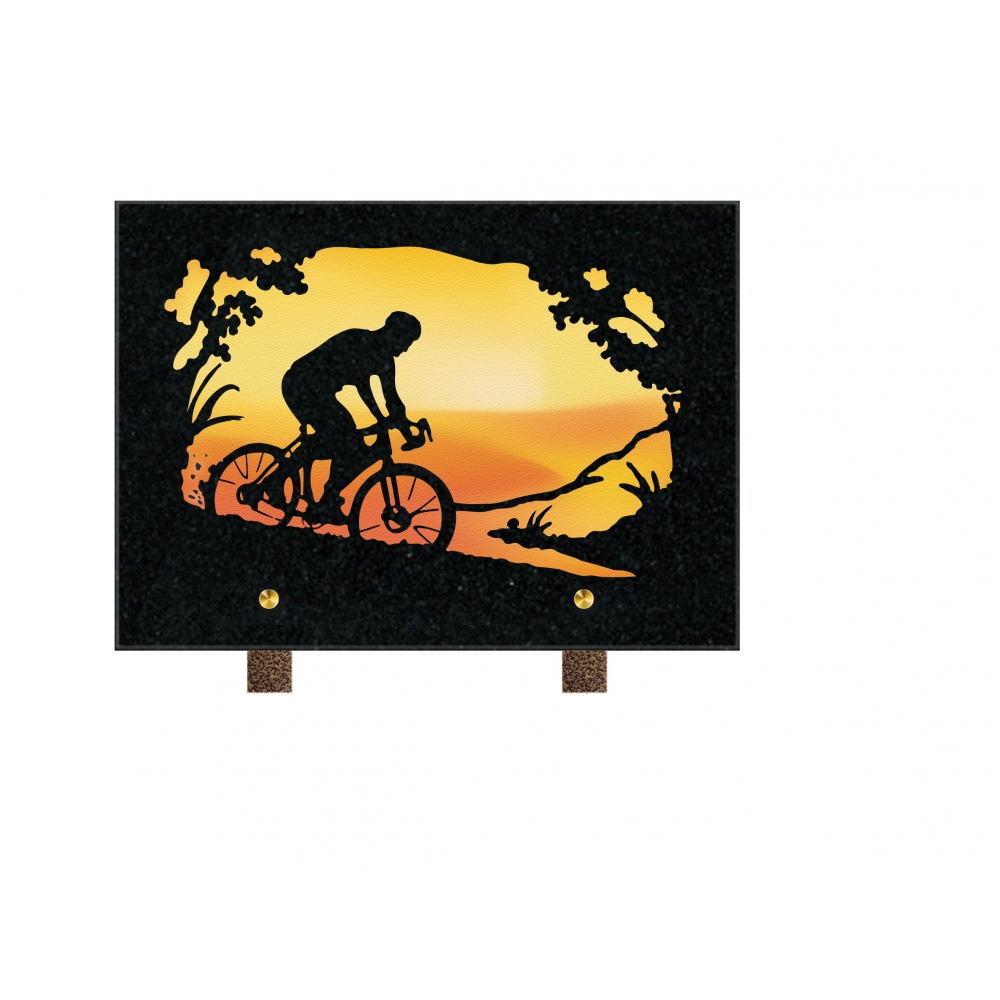 Plaque funéraire PASTEL à THÈME – Plaques Funéraires Créations® – vue complémentaire