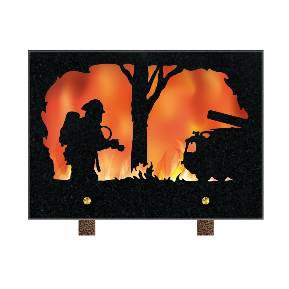 Plaque funéraire PASTEL à THÈME – Plaques Funéraires Créations® – vue complémentaire