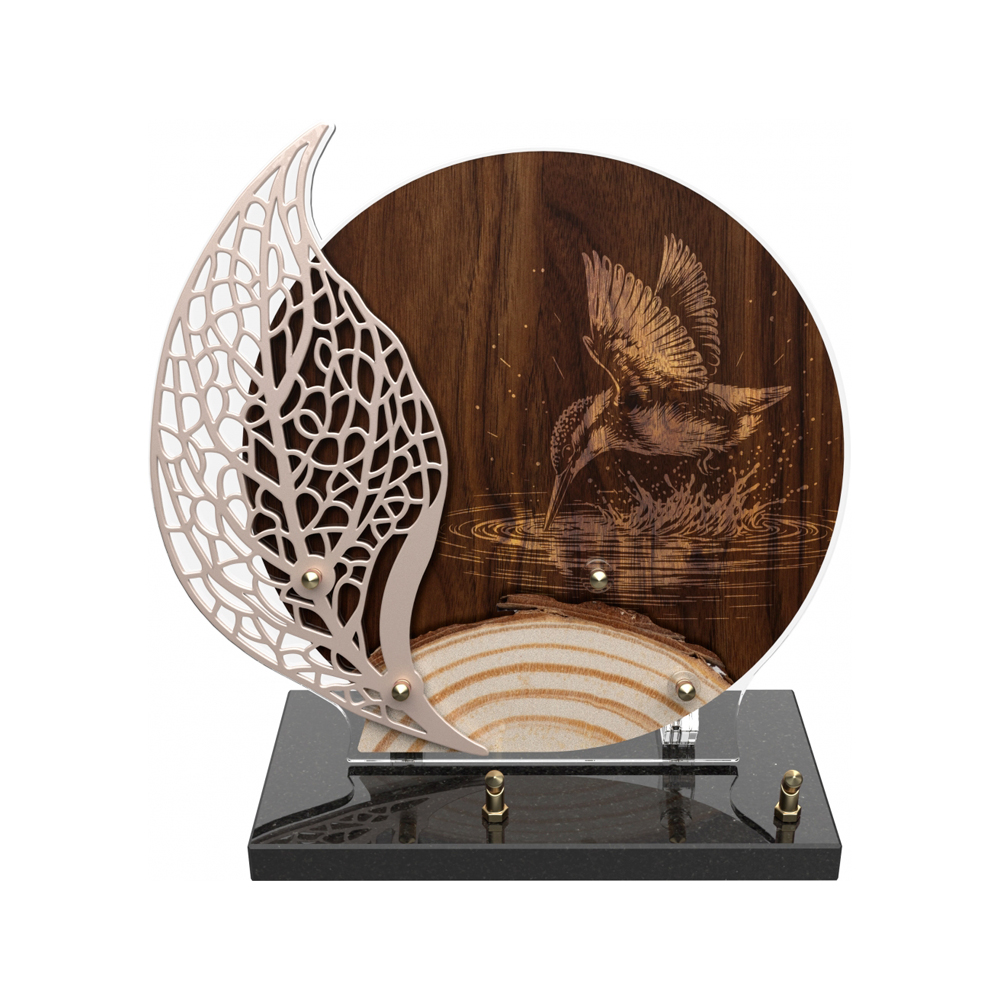 Plaque funéraire NATURALIA – Plaques Funéraires Créations® – vue complémentaire