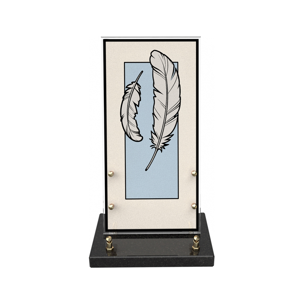 Plaque funéraire HANAMI – Plaques Funéraires Créations® – vue complémentaire