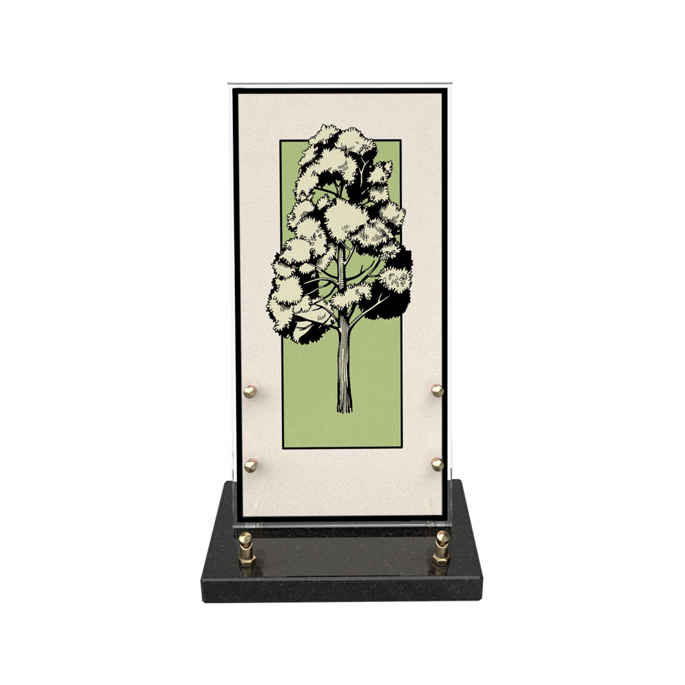Plaque funéraire HANAMI – Plaques Funéraires Créations® – vue complémentaire