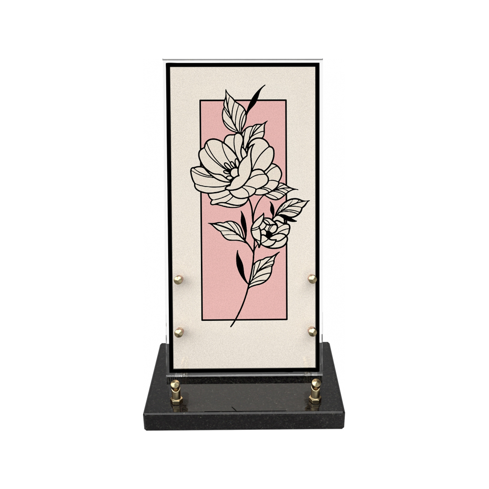 Plaque funéraire HANAMI – Plaques Funéraires Créations®