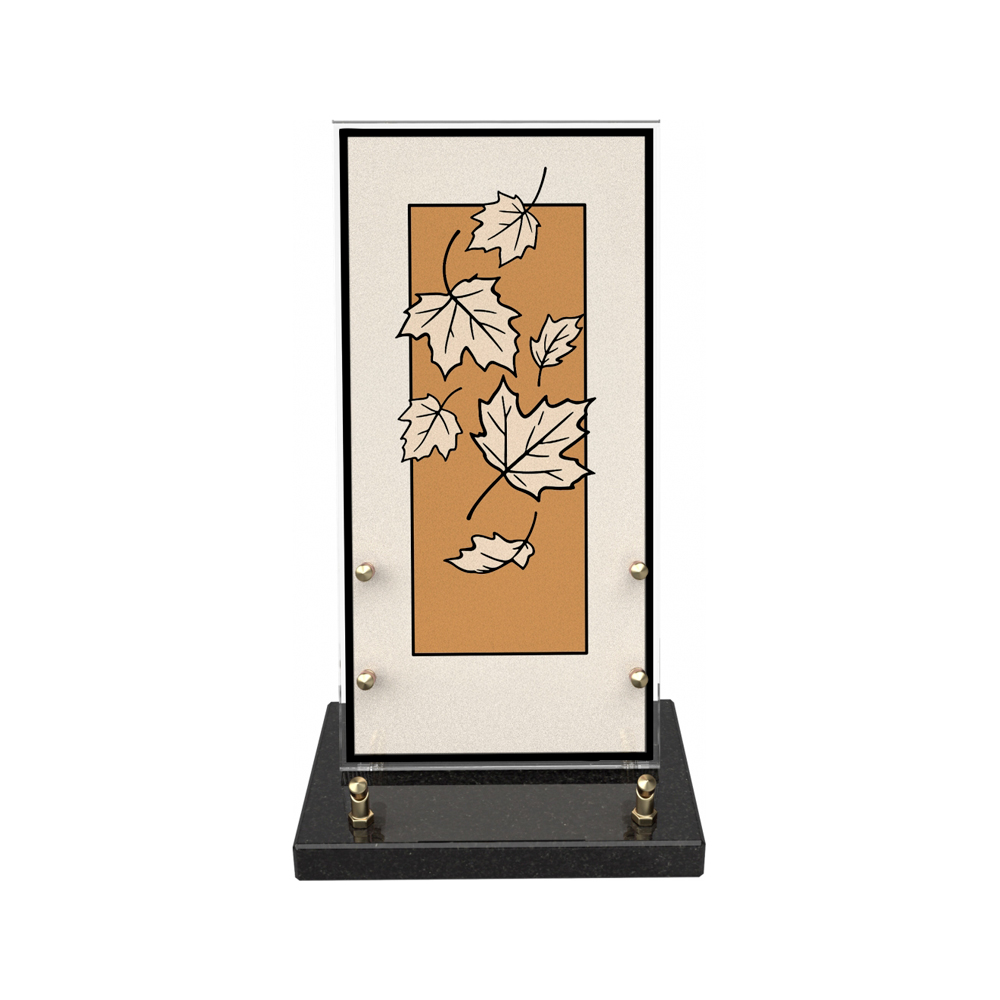 Plaque funéraire HANAMI – Plaques Funéraires Créations® – vue complémentaire