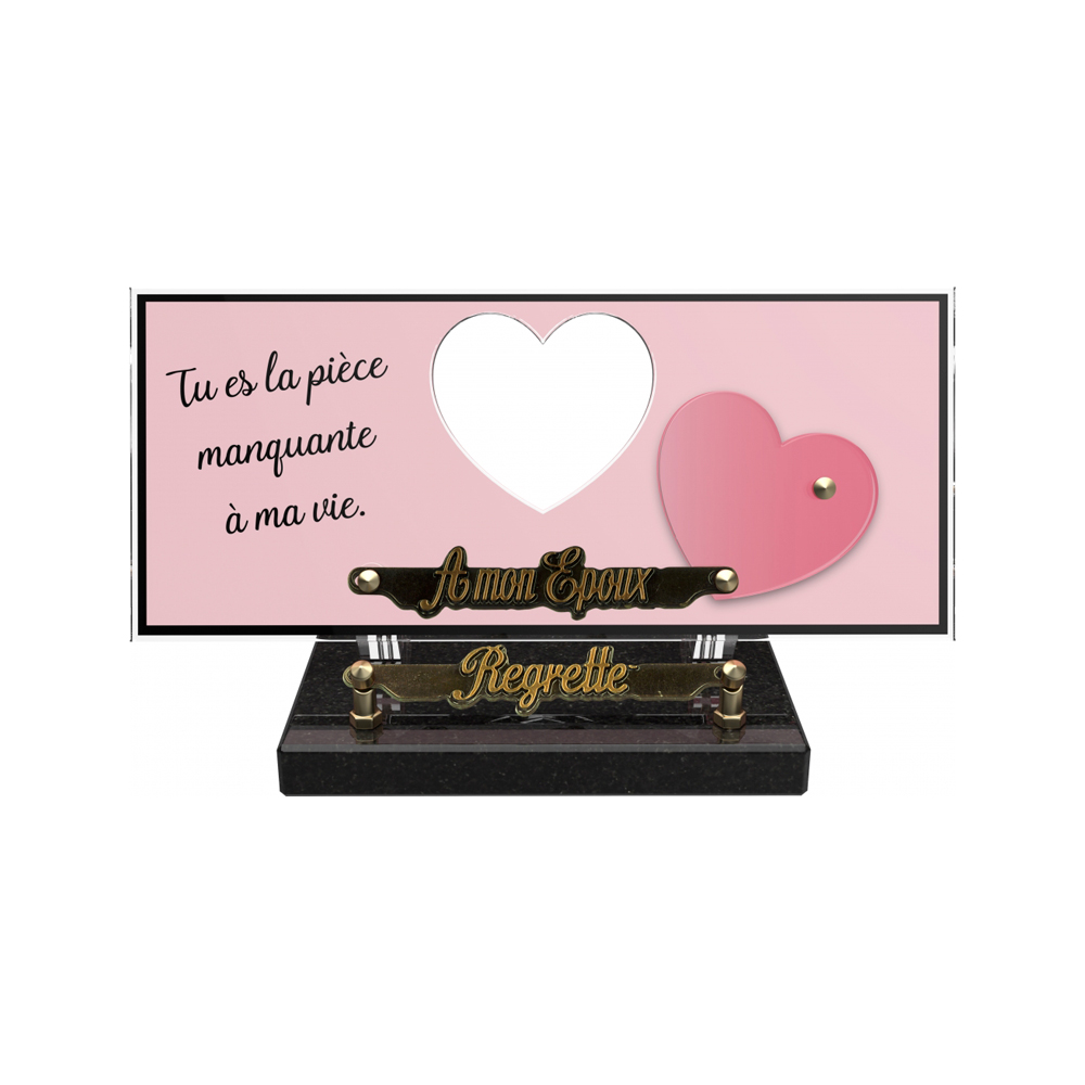 Plaque funéraire ORENDA – Plaques Funéraires Créations® – vue complémentaire