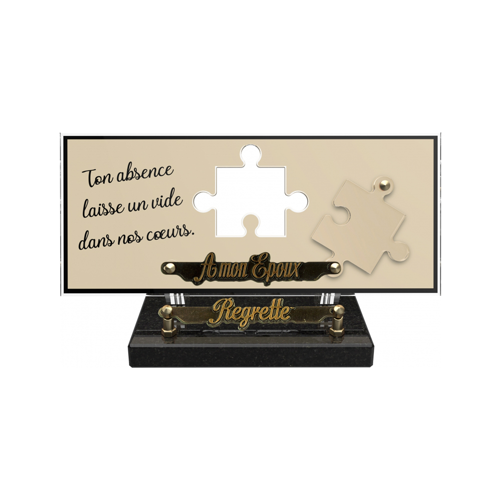 Plaque funéraire ORENDA – Plaques Funéraires Créations® – vue complémentaire