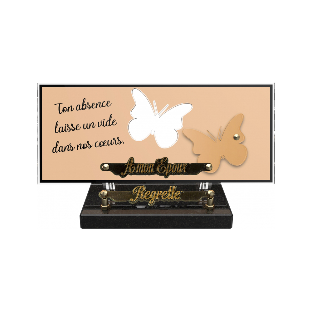 Plaque funéraire ORENDA – Plaques Funéraires Créations® – vue complémentaire