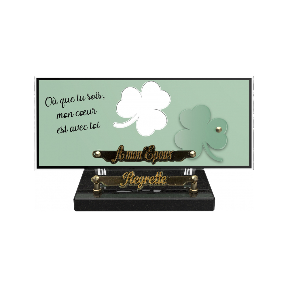 Plaque funéraire ORENDA – Plaques Funéraires Créations® – vue complémentaire
