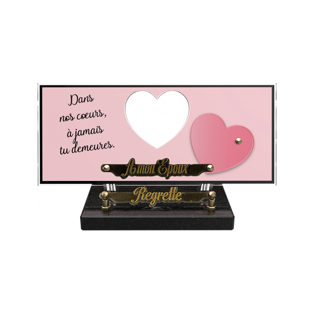 Plaque funéraire ORENDA – Plaques Funéraires Créations® – vue complémentaire