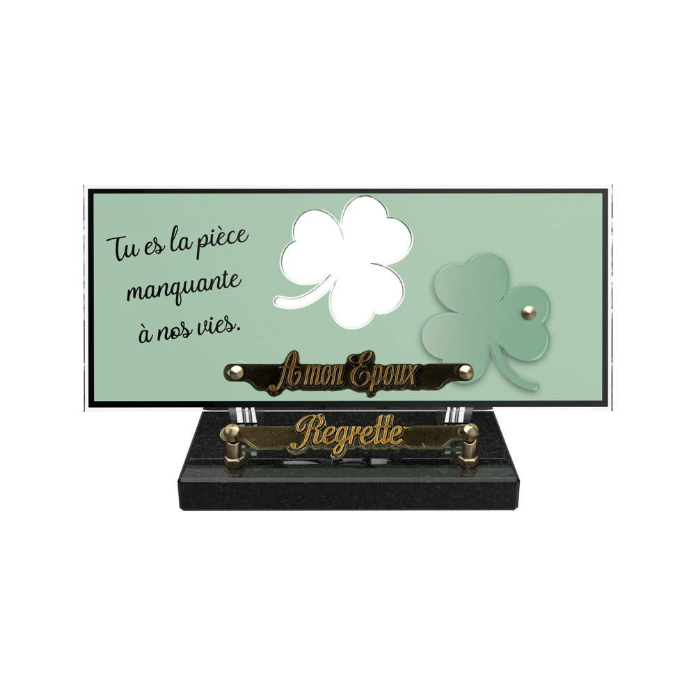 Plaque funéraire ORENDA – Plaques Funéraires Créations® – vue complémentaire