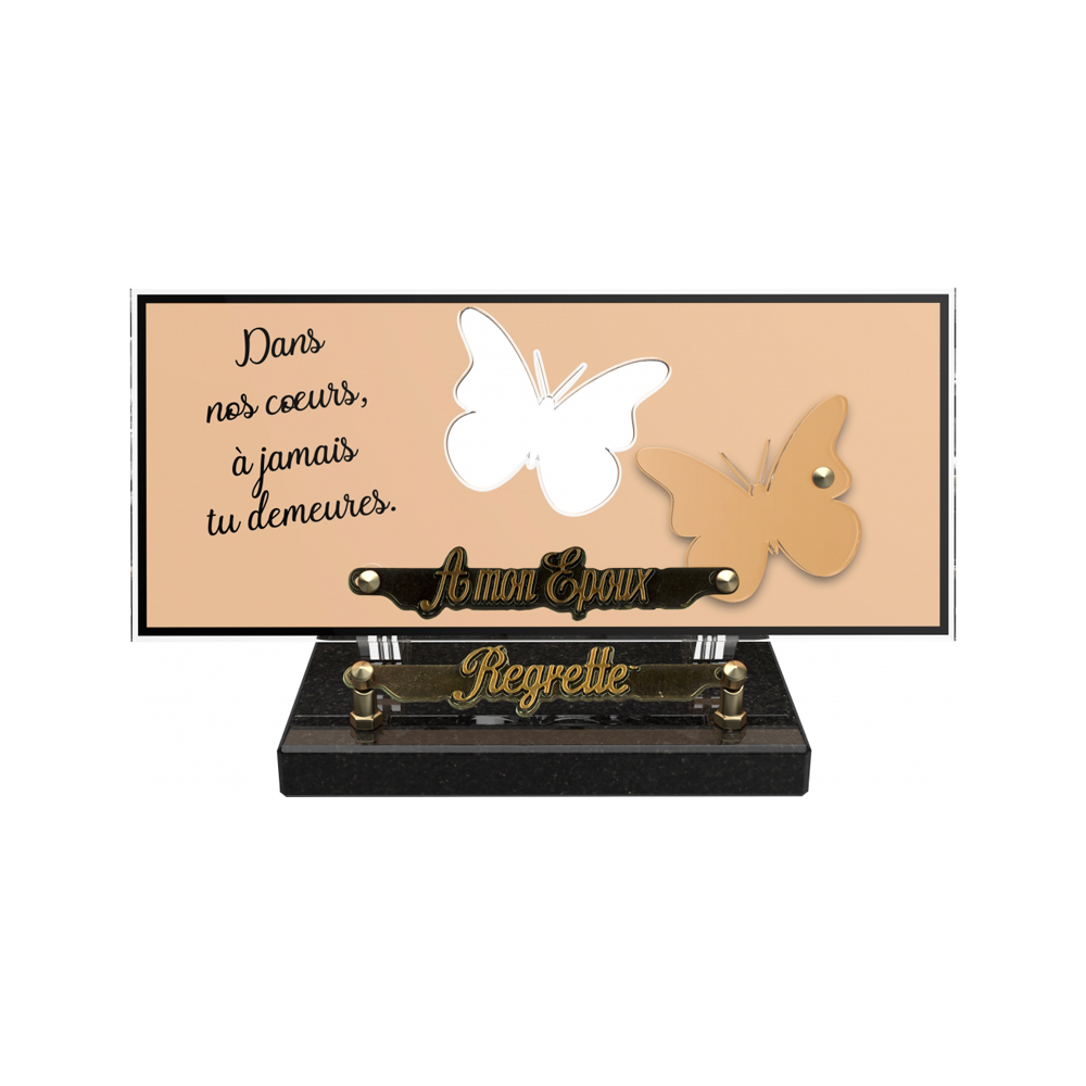 Plaque funéraire ORENDA – Plaques Funéraires Créations® – vue complémentaire