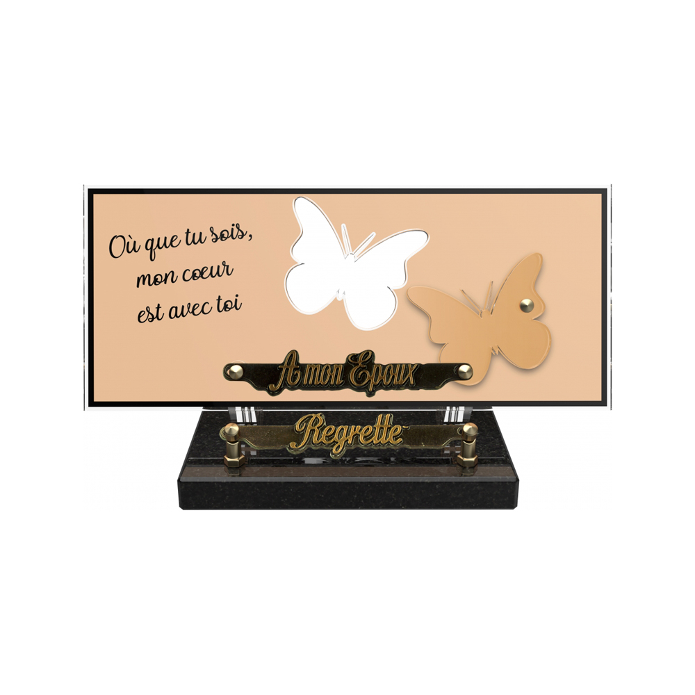 Plaque funéraire ORENDA – Plaques Funéraires Créations® – vue complémentaire