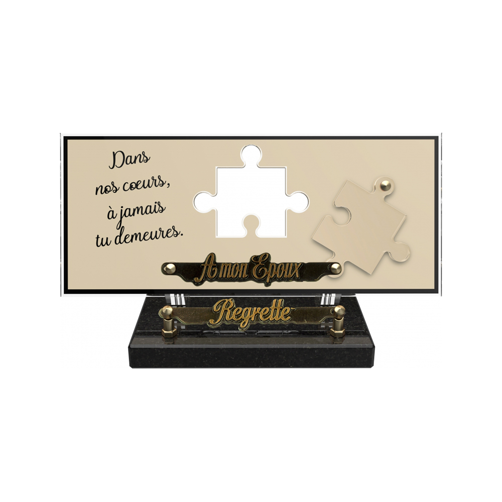 Plaque funéraire ORENDA – Plaques Funéraires Créations®