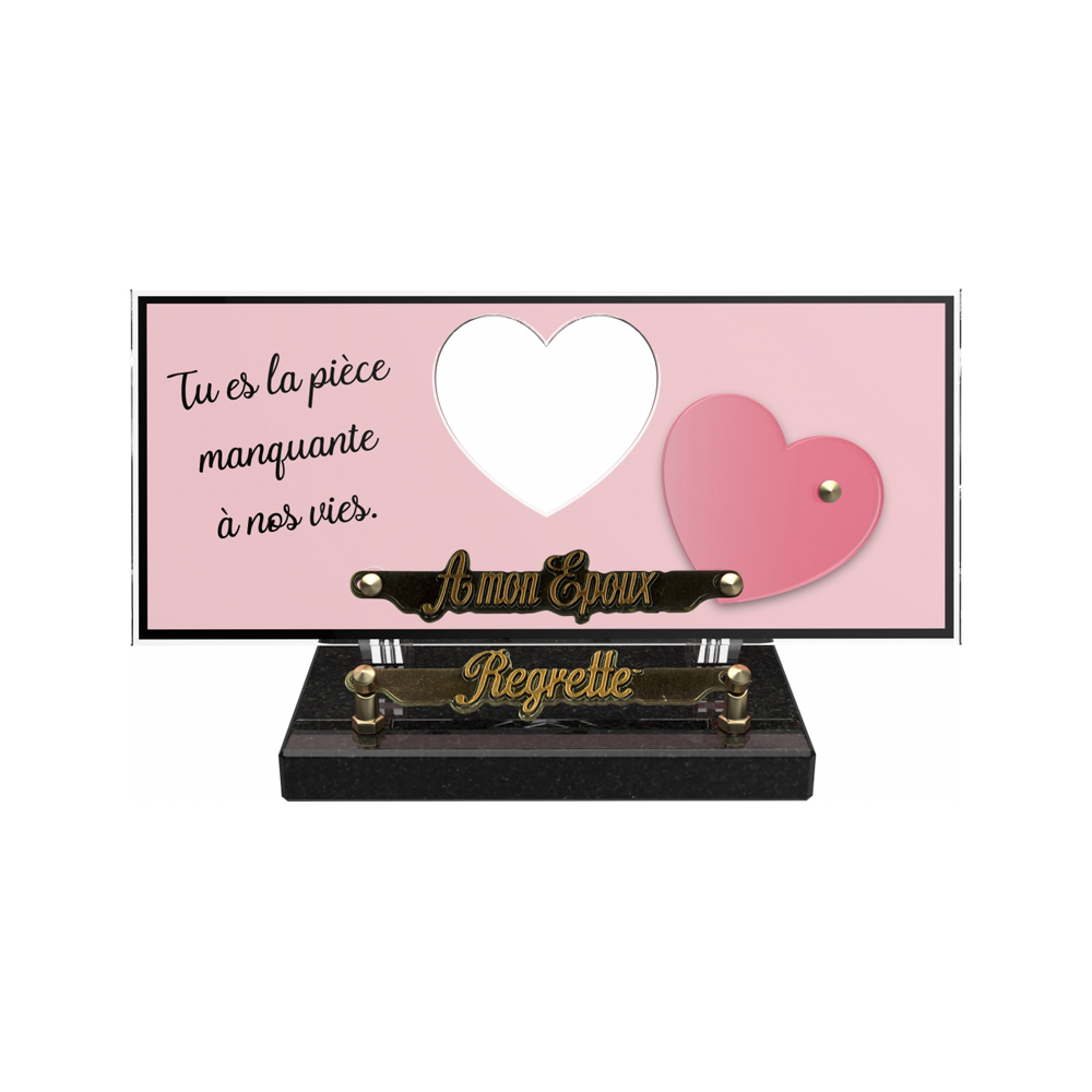 Plaque funéraire ORENDA – Plaques Funéraires Créations® – vue complémentaire