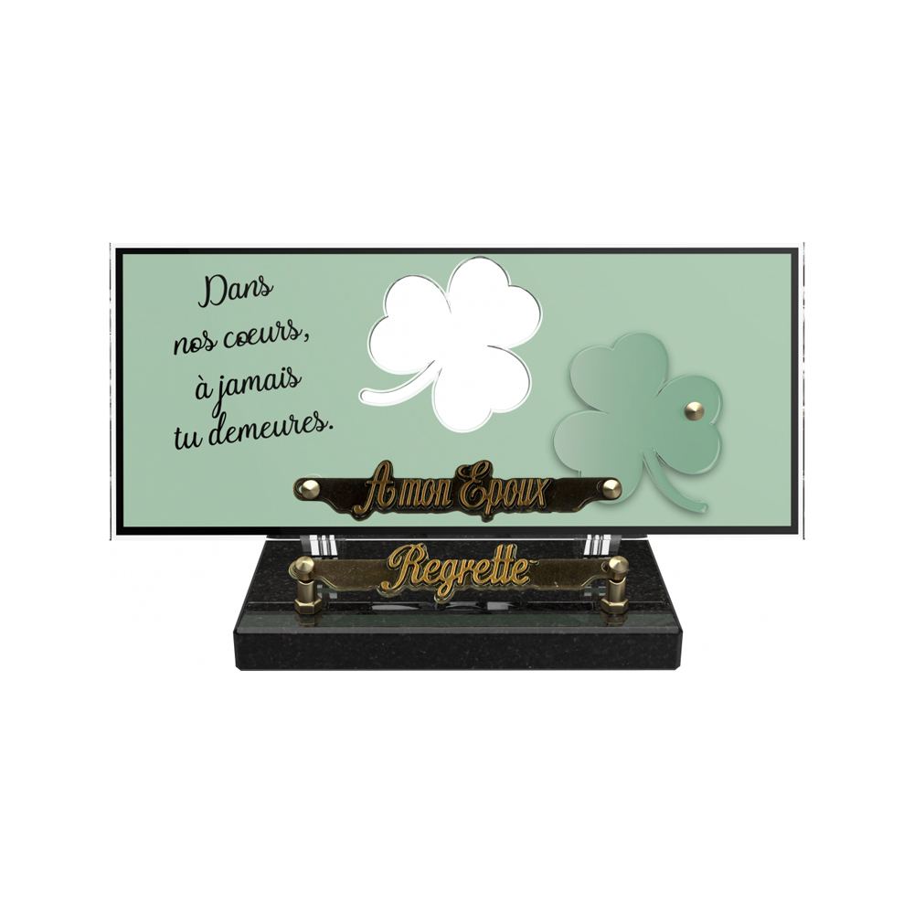 Plaque funéraire ORENDA – Plaques Funéraires Créations® – vue complémentaire