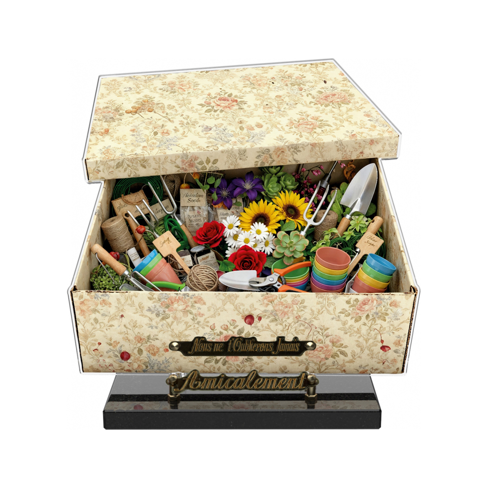 Plaque funéraire SOUVENIRS – Plaques Funéraires Créations® – vue complémentaire