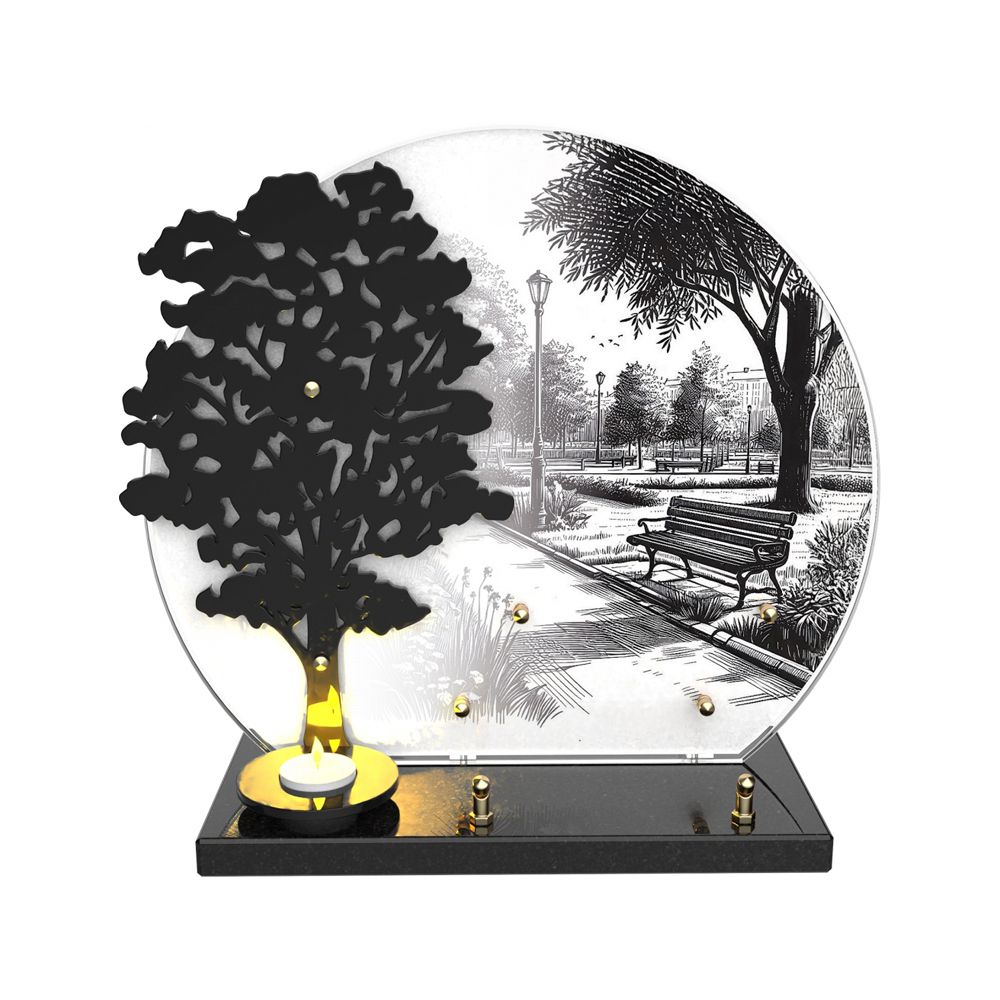 Plaque funéraire CANDORA – Plaques Funéraires Créations® – vue complémentaire