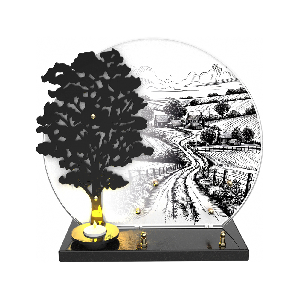 Plaque funéraire CANDORA – Plaques Funéraires Créations®