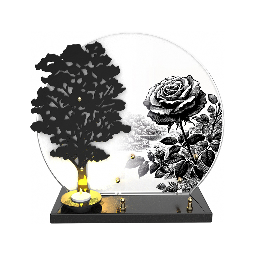 Plaque funéraire CANDORA – Plaques Funéraires Créations® – vue complémentaire