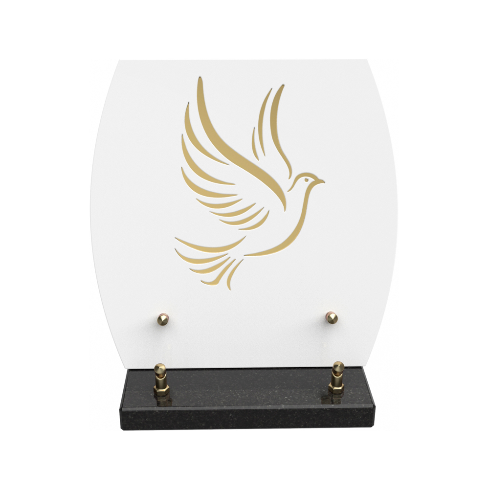 Plaque funéraire MIRORA – Plaques Funéraires Créations® – vue complémentaire