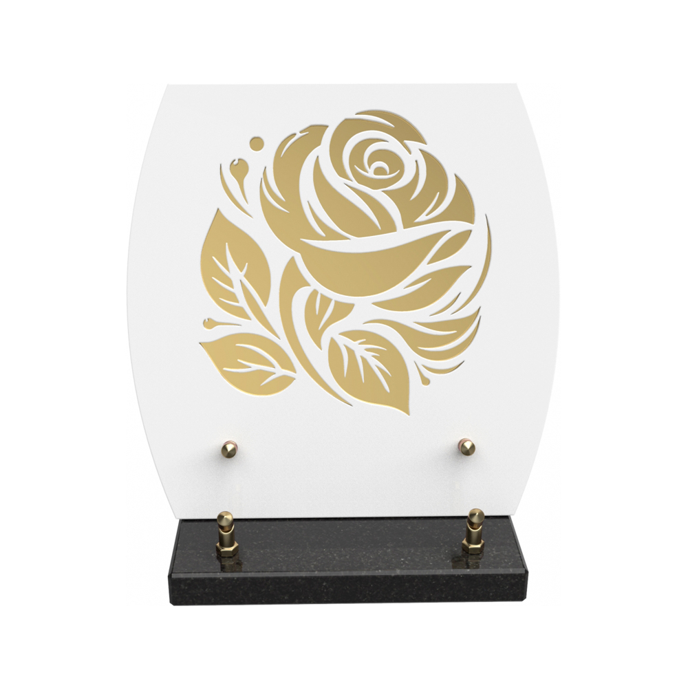 Plaque funéraire MIRORA – Plaques Funéraires Créations® – vue complémentaire