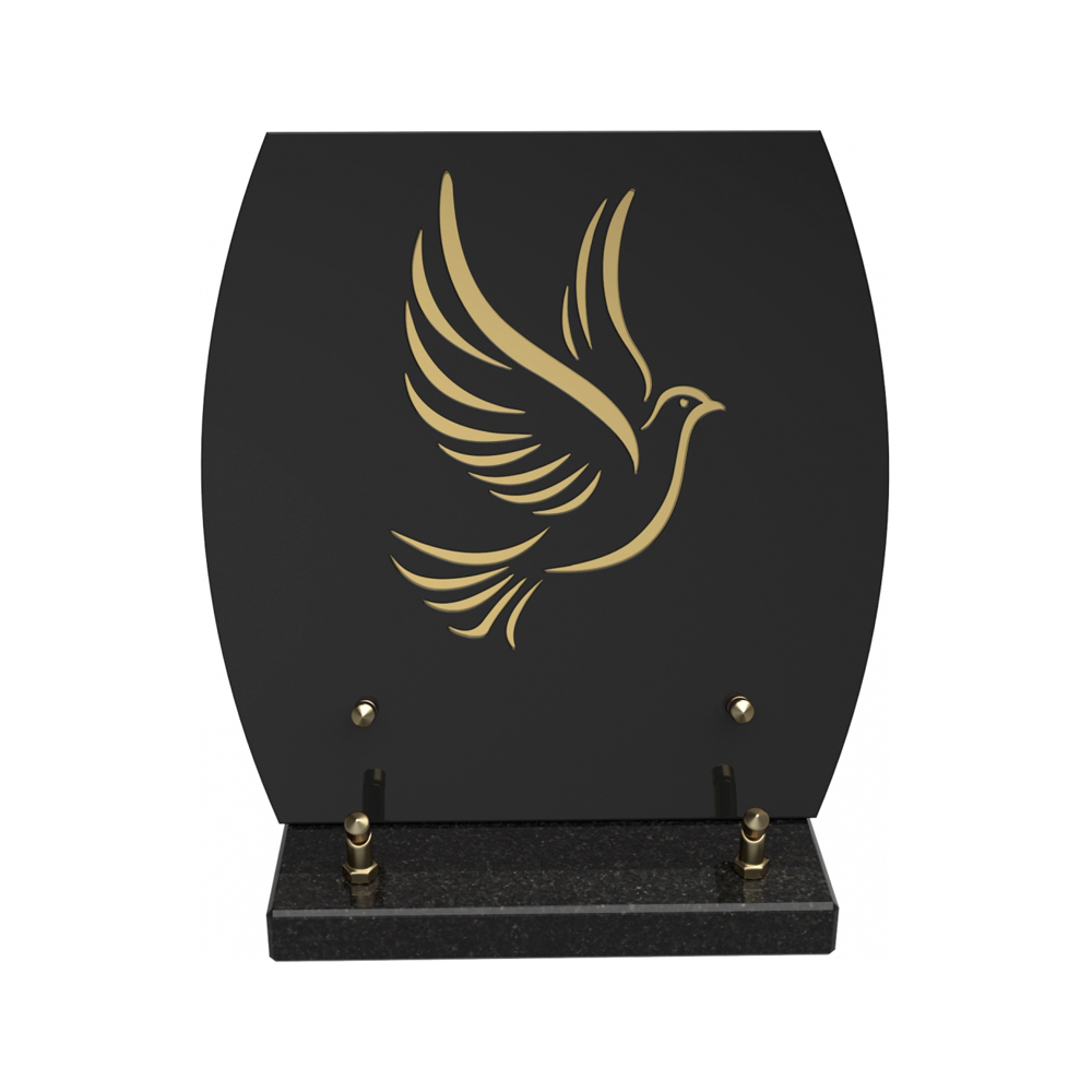 Plaque funéraire MIRORA – Plaques Funéraires Créations® – vue complémentaire
