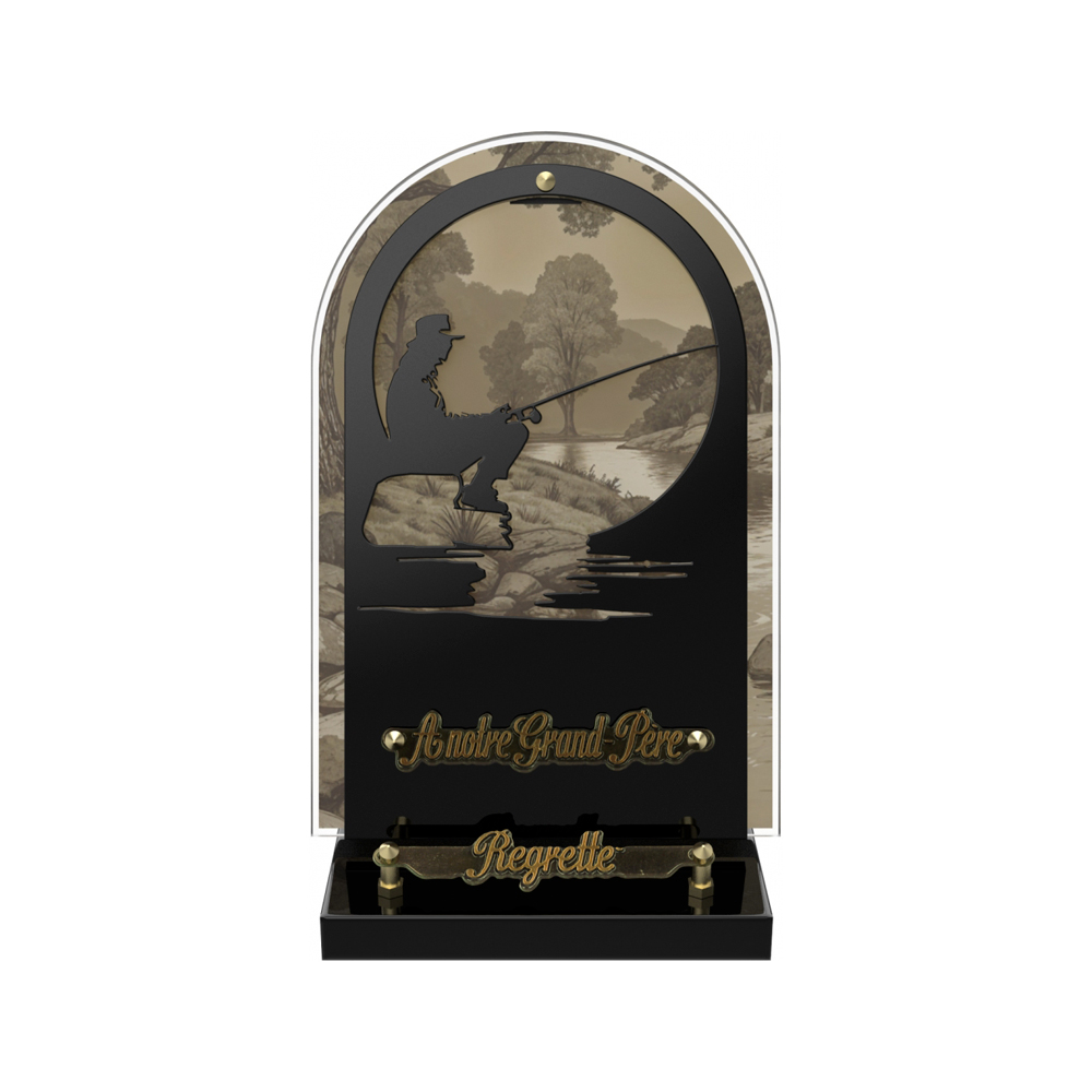 Plaque funéraire MILLEFIORI – Plaques Funéraires Créations® – vue complémentaire
