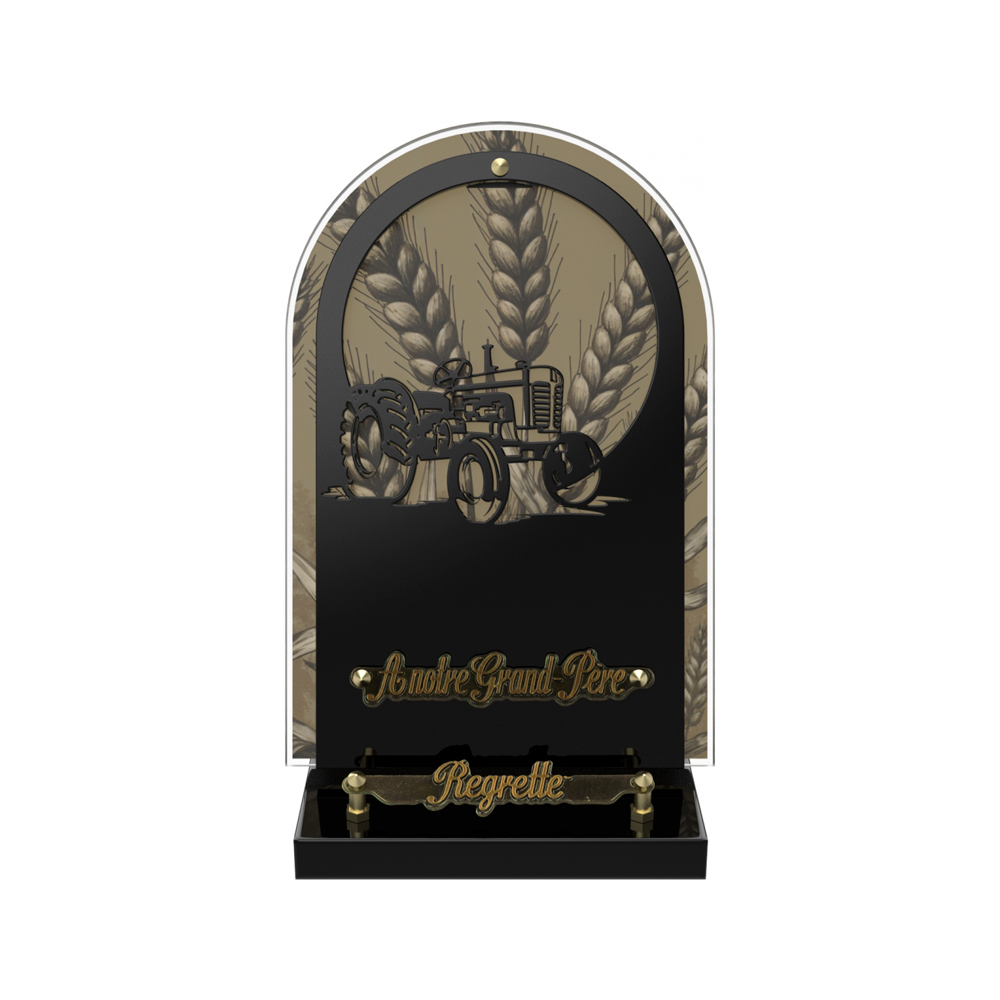 Plaque funéraire MILLEFIORI – Plaques Funéraires Créations®