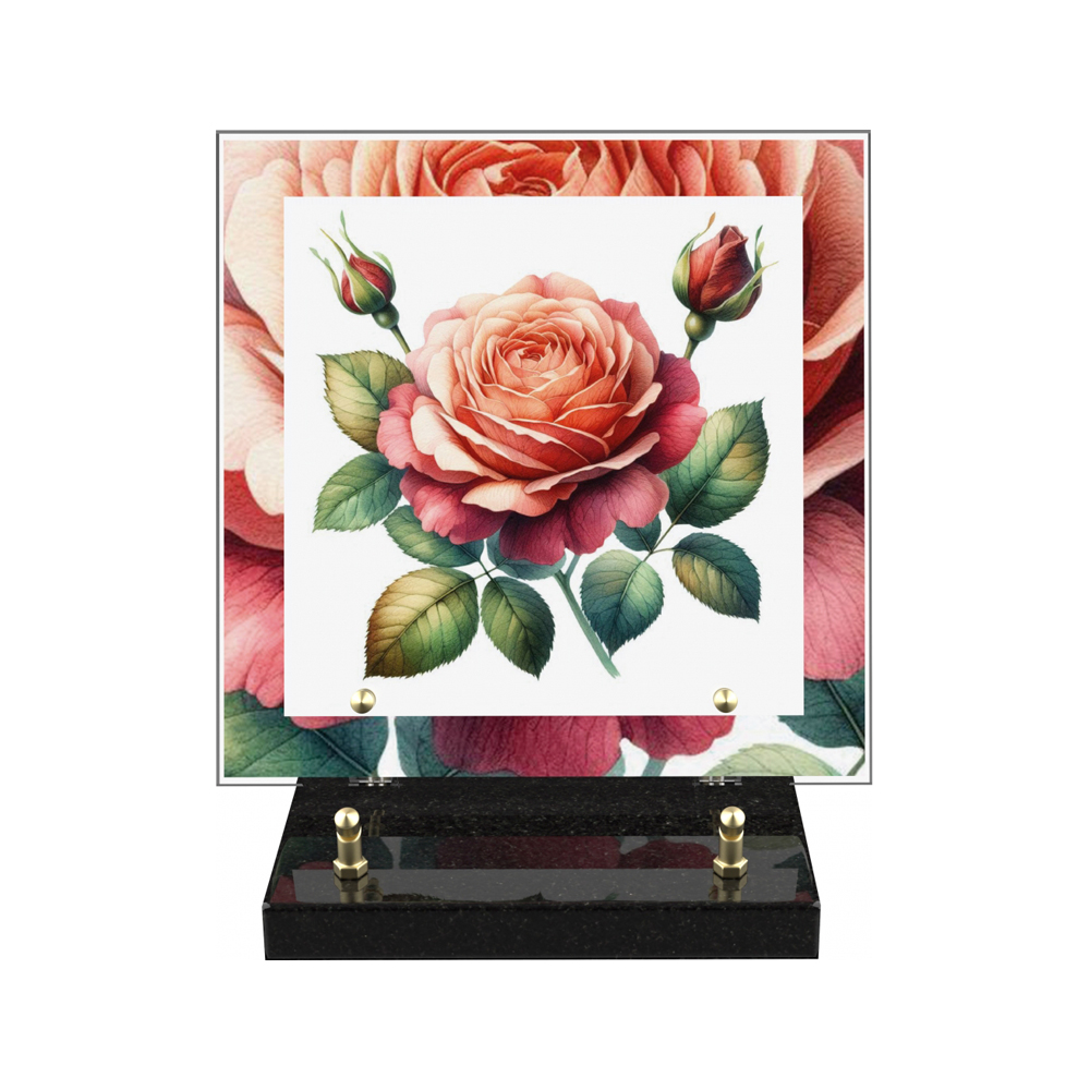 Plaque funéraire MANET – Plaques Funéraires Créations®