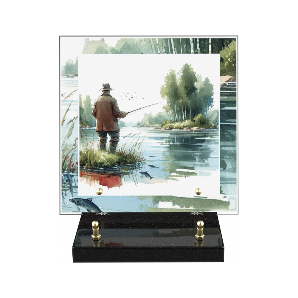 Plaque funéraire MANET – Plaques Funéraires Créations® – vue complémentaire