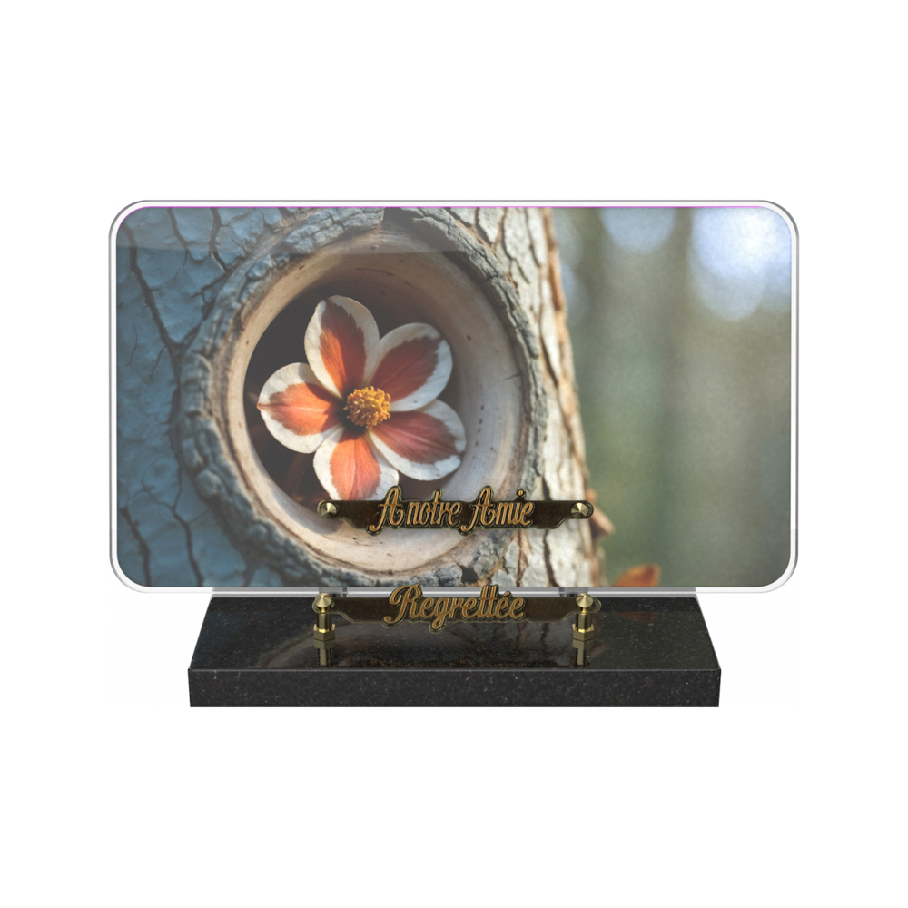 Plaque funéraire SYLVESTRE – Plaques Funéraires Créations® – vue complémentaire