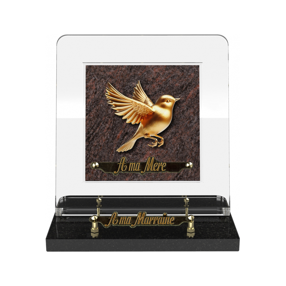 Plaque funéraire GILDOR – Plaques Funéraires Créations® – vue complémentaire