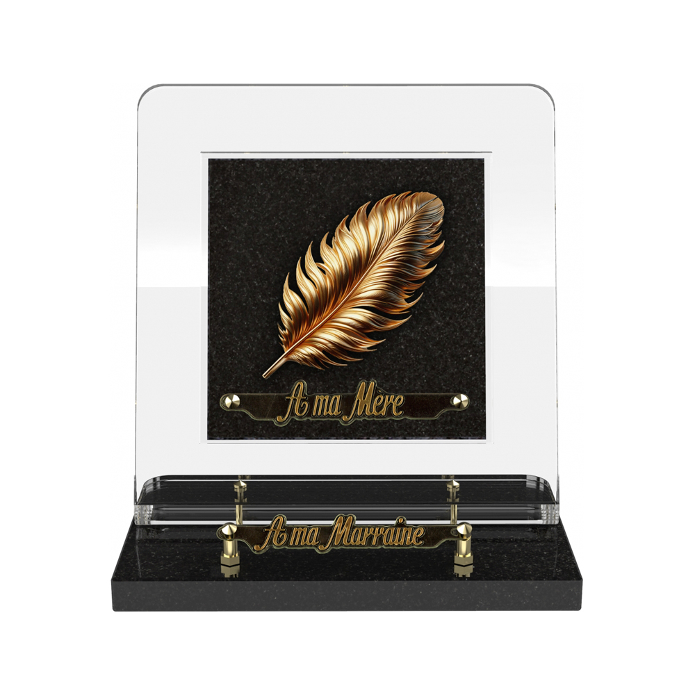 Plaque funéraire GILDOR – Plaques Funéraires Créations® – vue complémentaire
