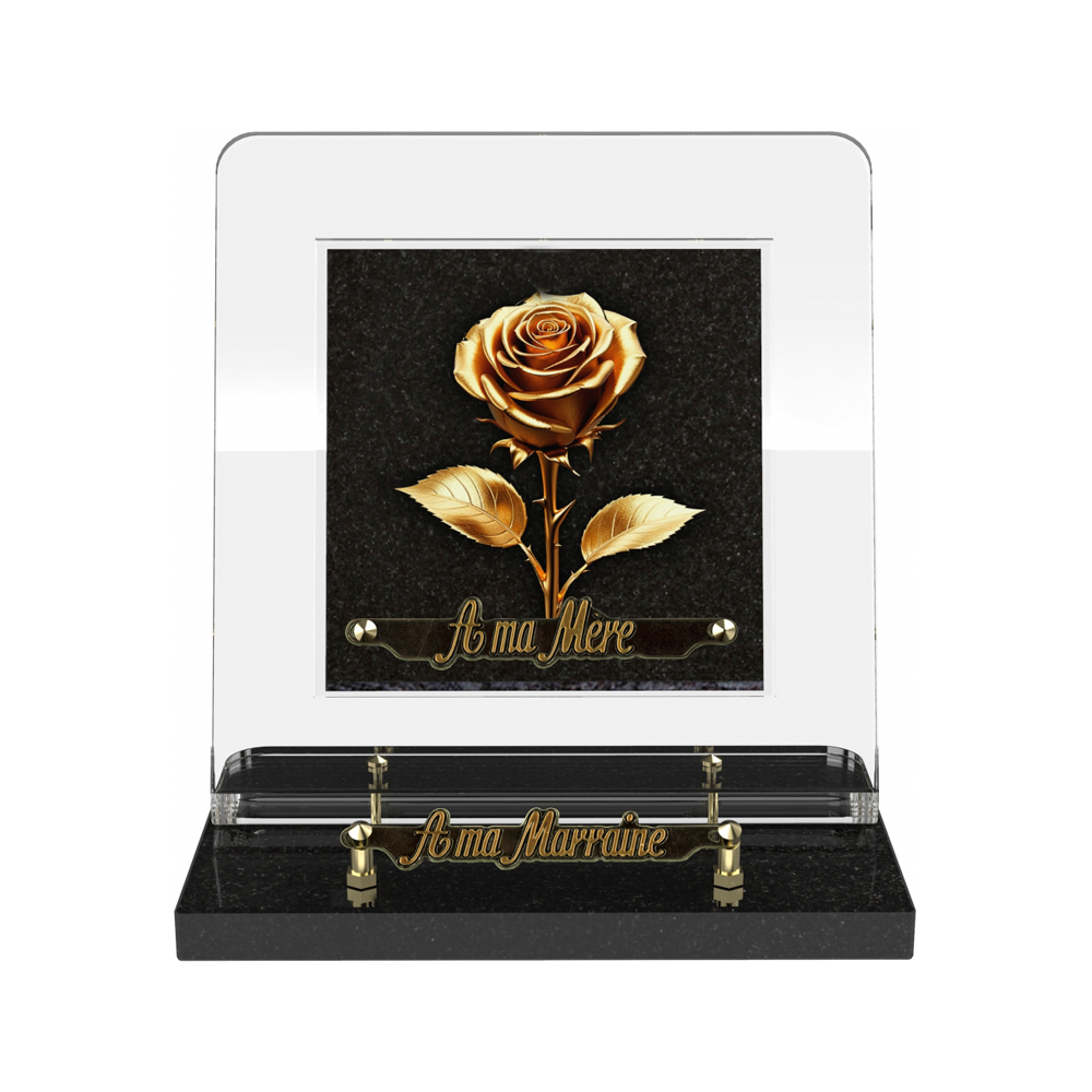 Plaque funéraire GILDOR – Plaques Funéraires Créations® – vue complémentaire