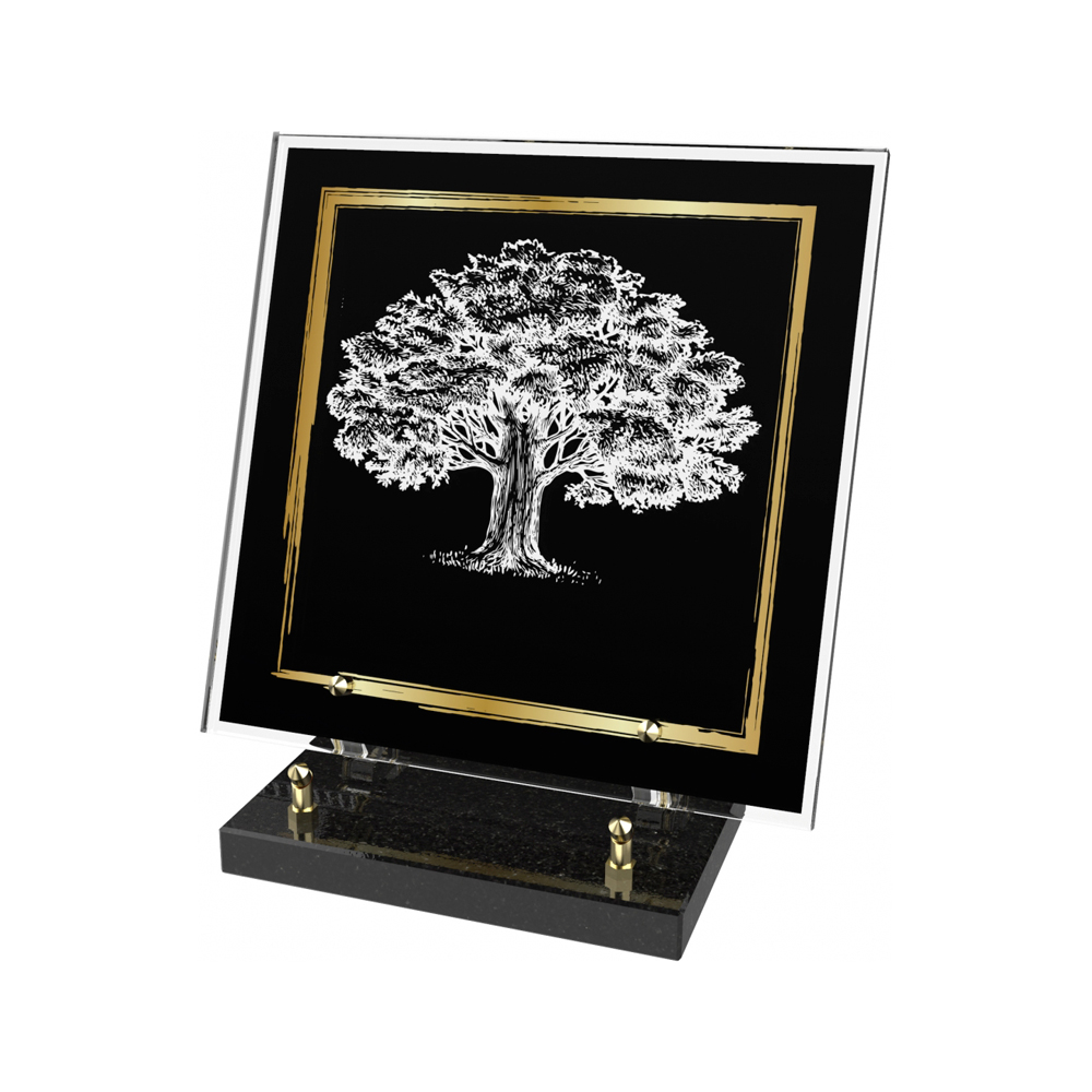 Plaque funéraire FEUILLURE – Plaques Funéraires Créations® – vue complémentaire
