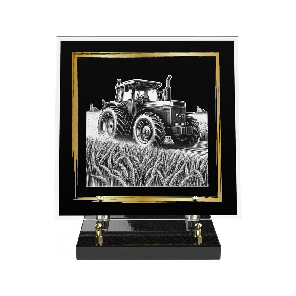 Plaque funéraire FEUILLURE – Plaques Funéraires Créations® – vue complémentaire